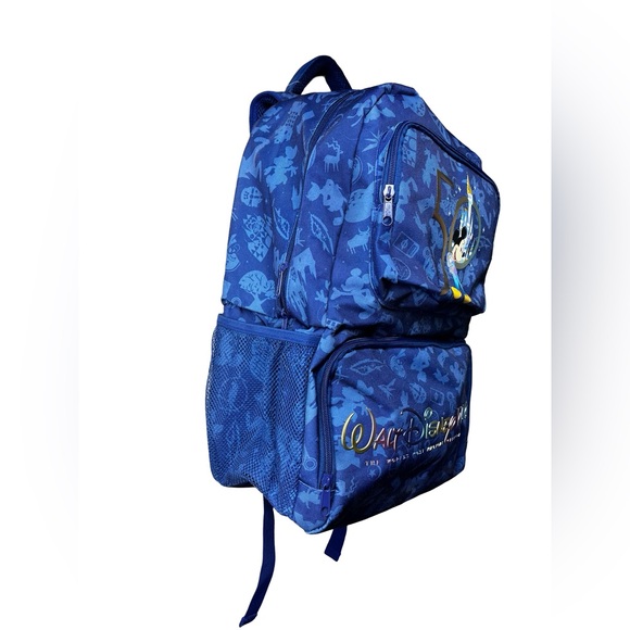 Walt Disney World Parks 50th Anniversary Mickey Mouse blue backpack cooler - Picture 3 of 8